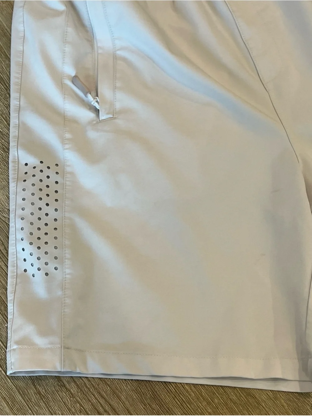 Northyard Men's Small Athletic Shorts White Zip Pockets Active Wear Running